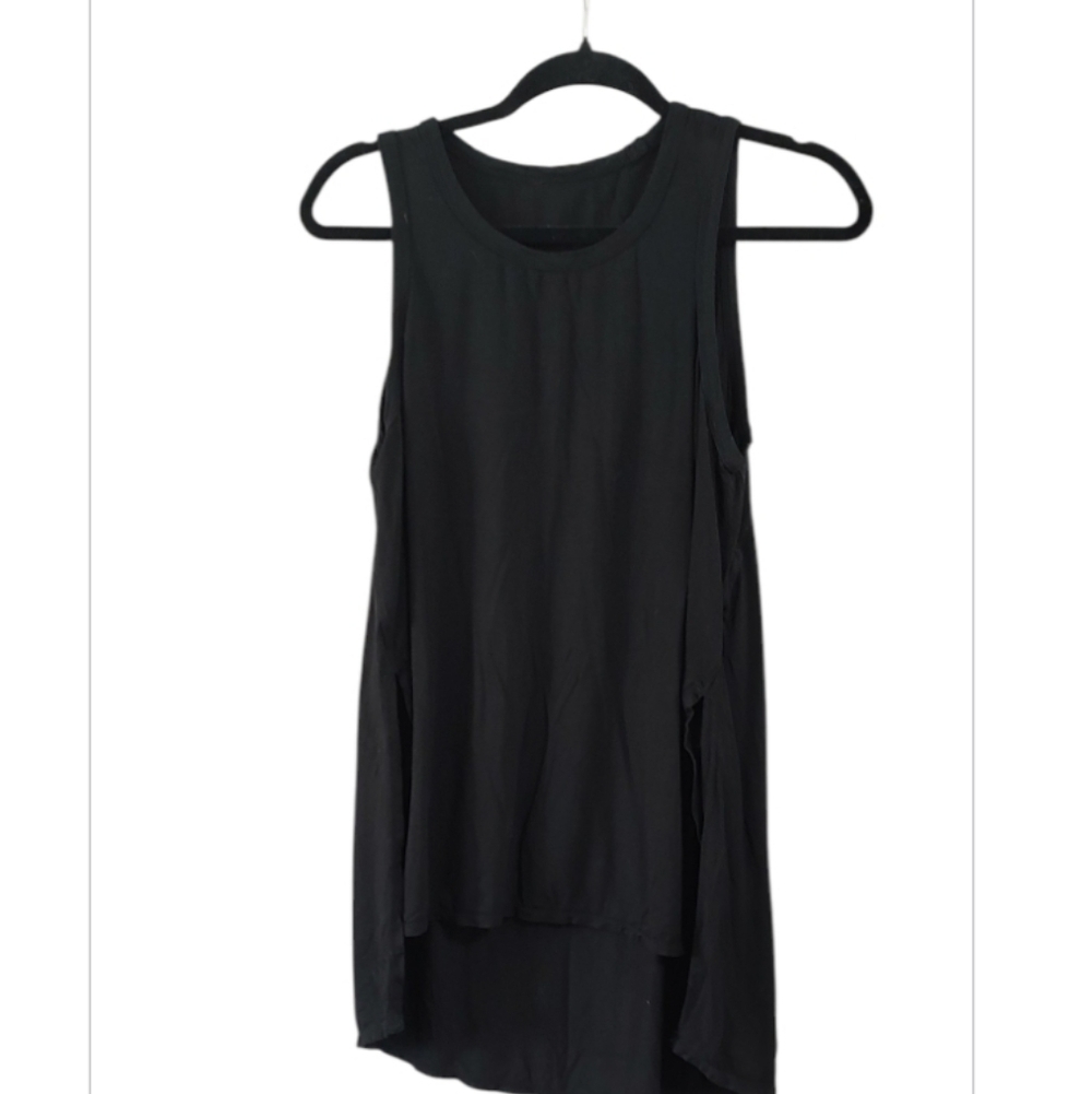 Black Hi-lowSleeveless Active Dress